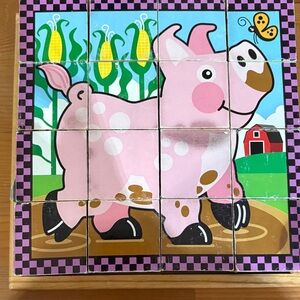 Melissa & Doug Farm Cube Puzzle